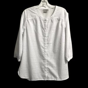 EXOFFICIO White Blouse M/M 8-10